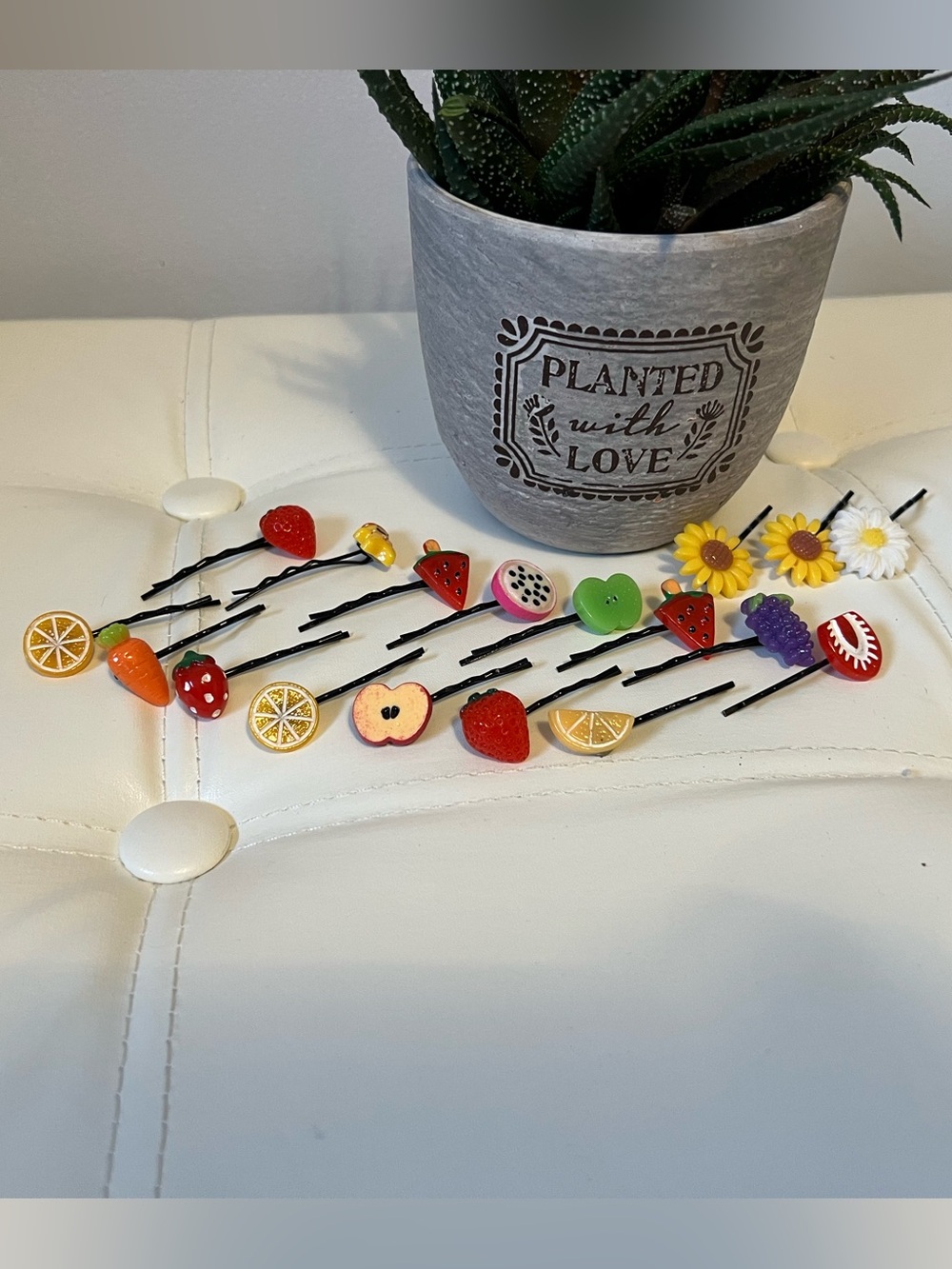 Fruit & Flower Decorative Bobby Pin Set